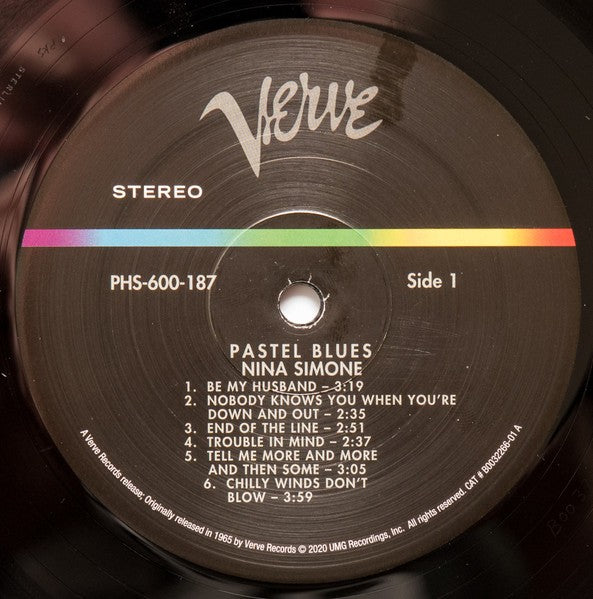 Label Disc: Nina Simone – Pastel Blues (Verve Acoustic Sounds Series LP Vinyl) Vinyl LP | Relix