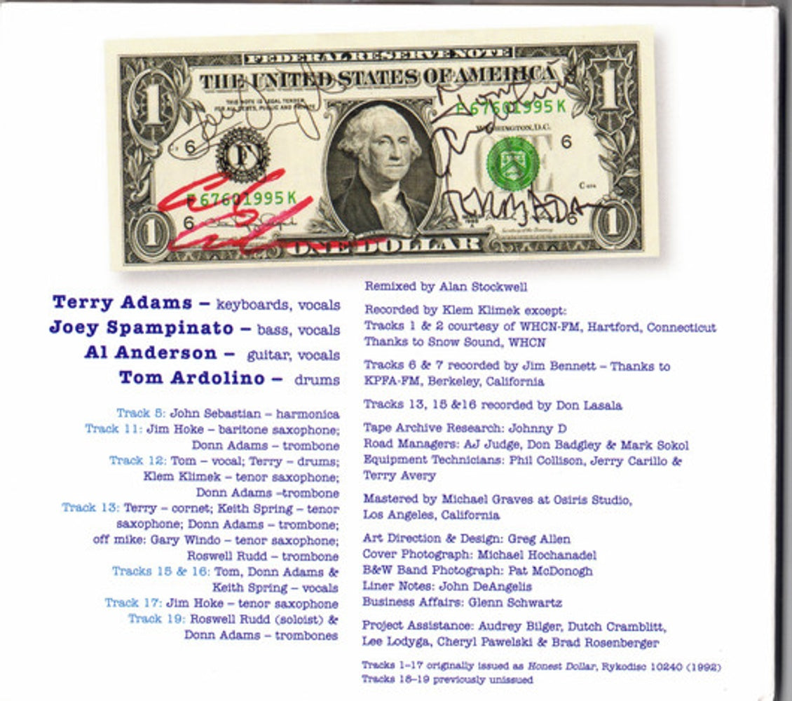 Label Disc: NRBQ – Honest Dollar CD | Relix