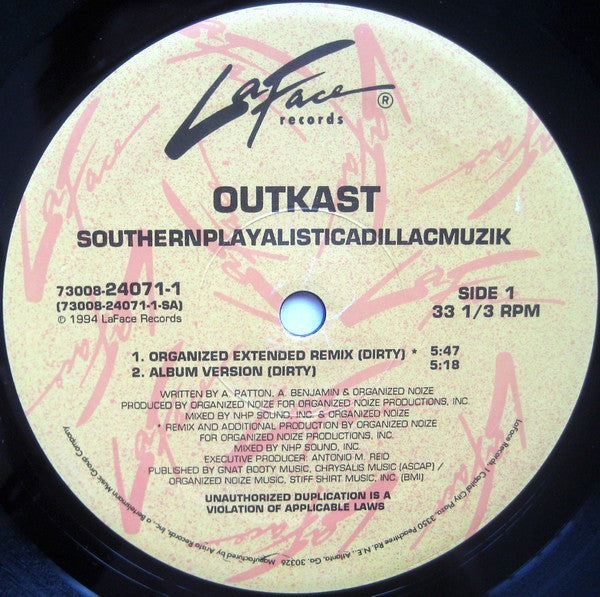 Label Disc: Outkast – Southernplayalisticadillacmuzik Vinyl LP | Relix