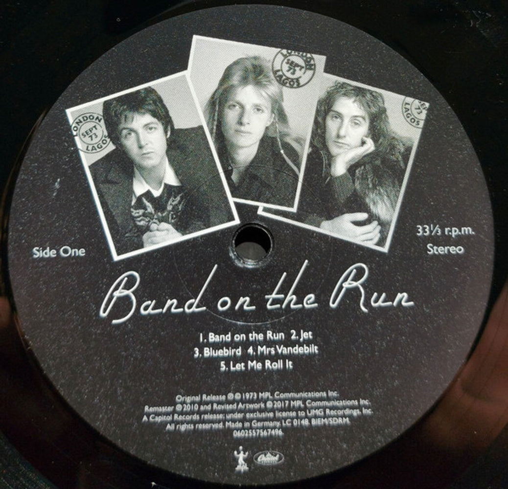 Label Disc: Paul McCartney – Band On The Run Vinyl LP | Relix