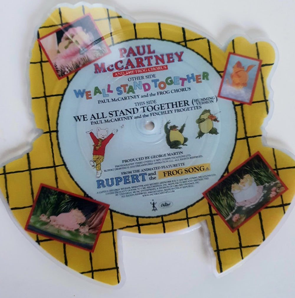 Label Disc: Paul McCartney – We All Stand Together (Limited Edition Shaped Picture Disc 7in 7" Vinyl) Vinyl LP | Relix