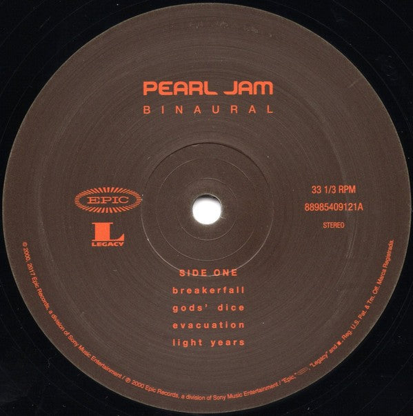 Label Disc: Pearl Jam – Binaural Vinyl LP | Relix