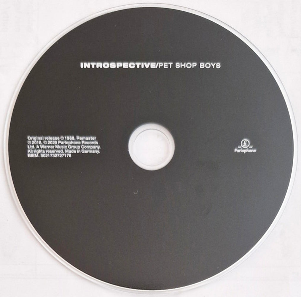 Label Disc: Pet Shop Boys – Introspective (Spa CD) CD | Relix
