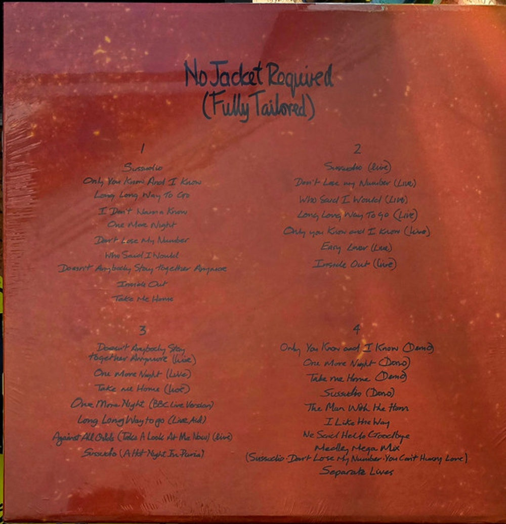 Label Disc: Phil Collins – No Jacket Required Vinyl LP | Relix