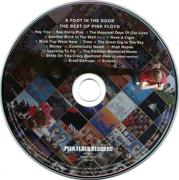 Label Disc: Pink Floyd – A Foot In The Door: The Best Of Pink Floyd CD | Relix