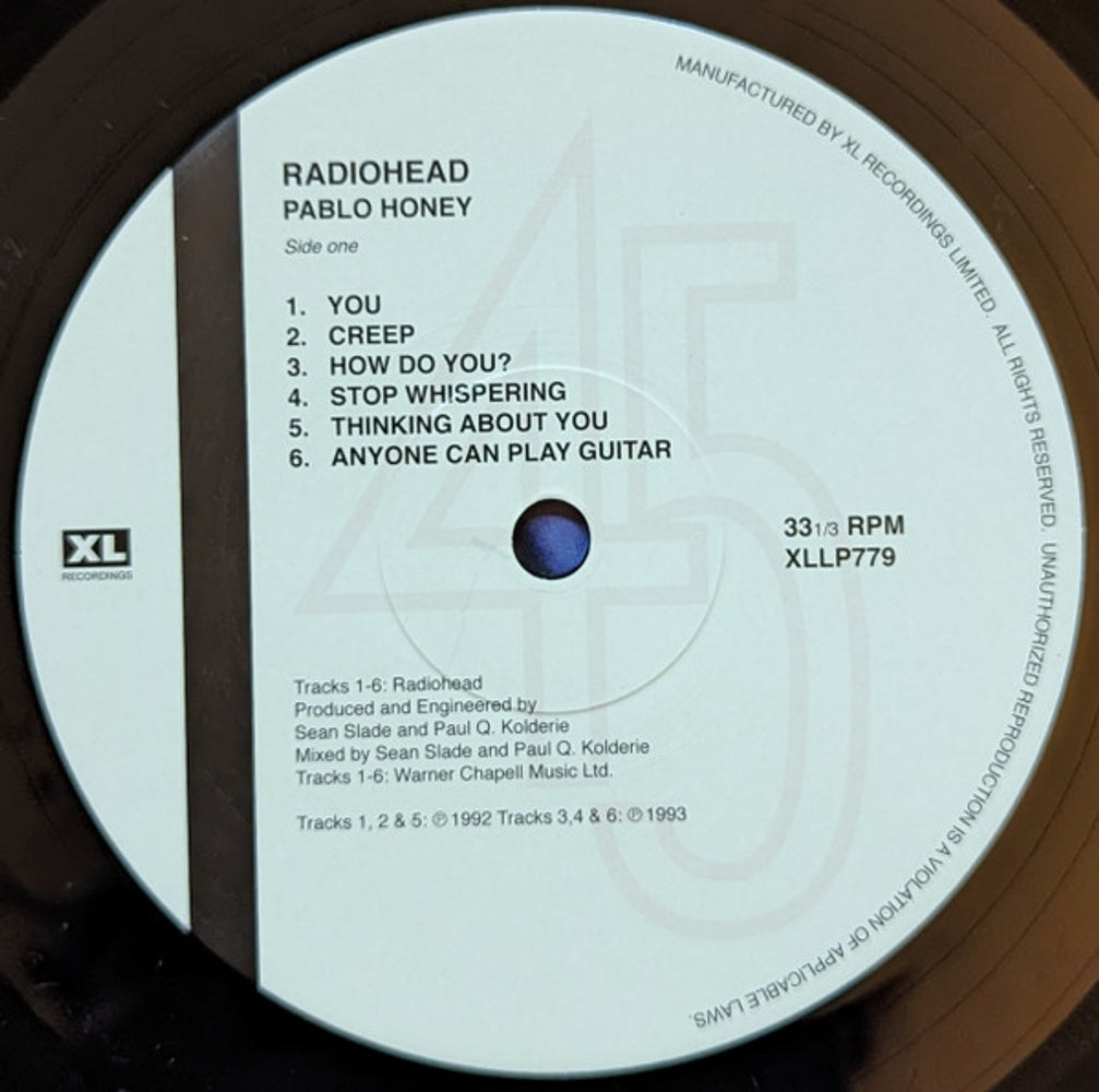 Label Disc: Radiohead – Pablo Honey Vinyl LP | Relix