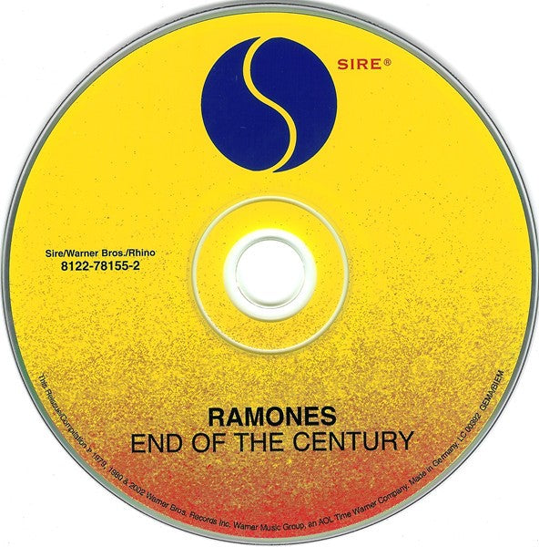 Label Disc: Ramones – End Of The Century (Import CD) CD | Relix