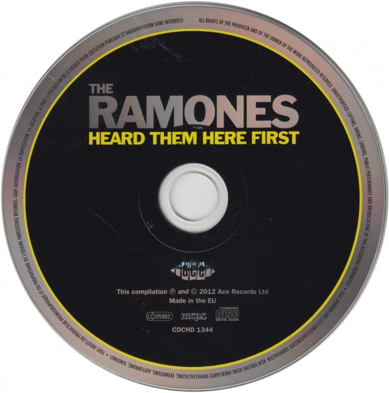 Label Disc: Ramones Heard Them Here First – Ramones Heard Them Here First (Import CD) CD | Relix