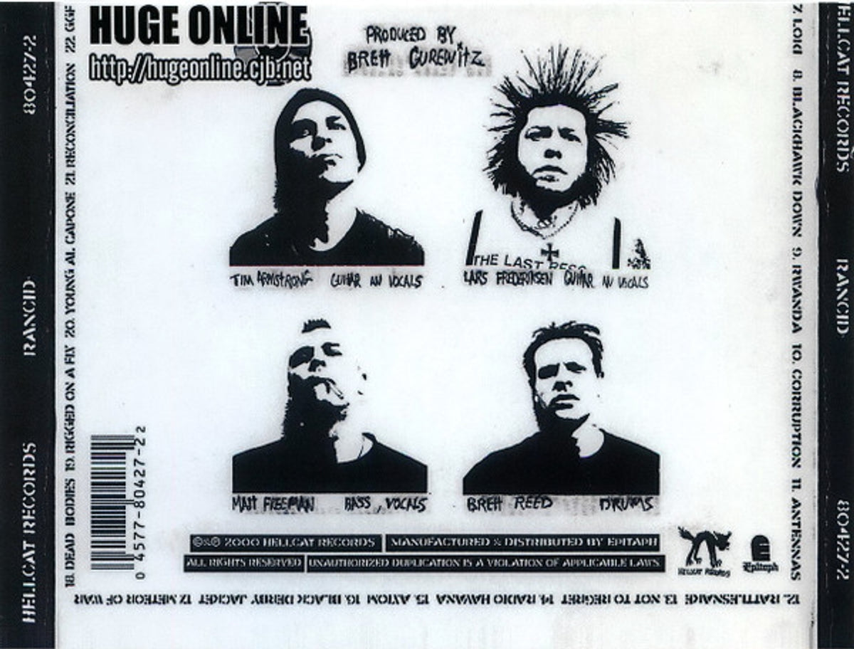 Label Disc: Rancid – Rancid (CD) CD | Relix