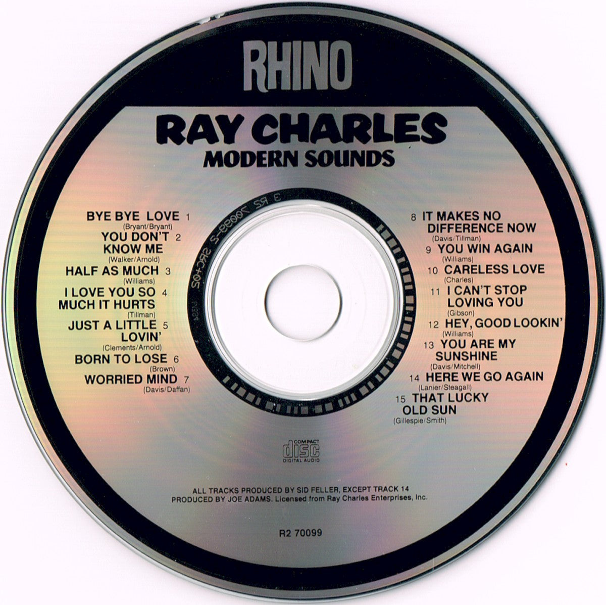 Label Disc: Ray Charles – Modern Sounds In Country And Western Music CD | Relix