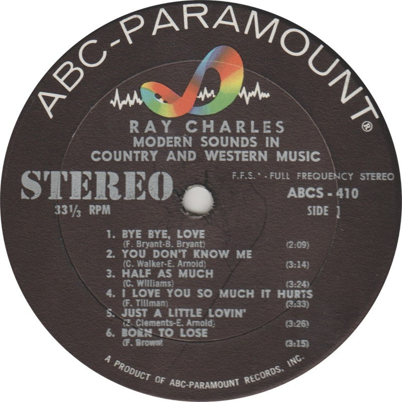 Label Disc: Ray Charles – Modern Sounds In Country And Western Music Vinyl LP | Relix