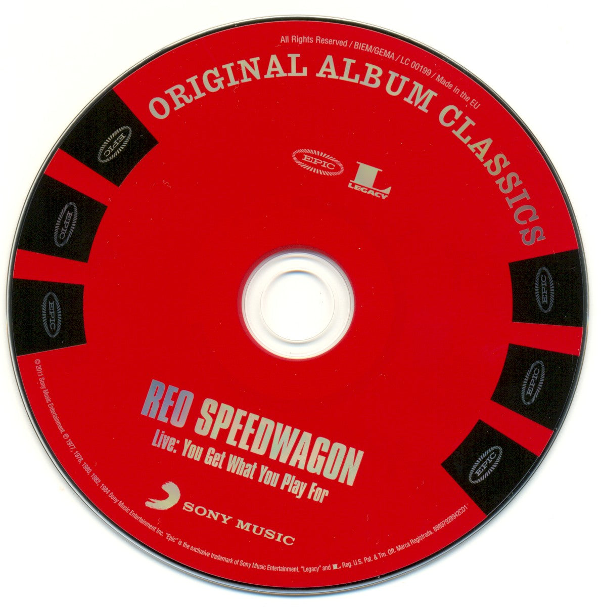 Label Disc: REO Speedwagon – Original Album Classics CD | Relix