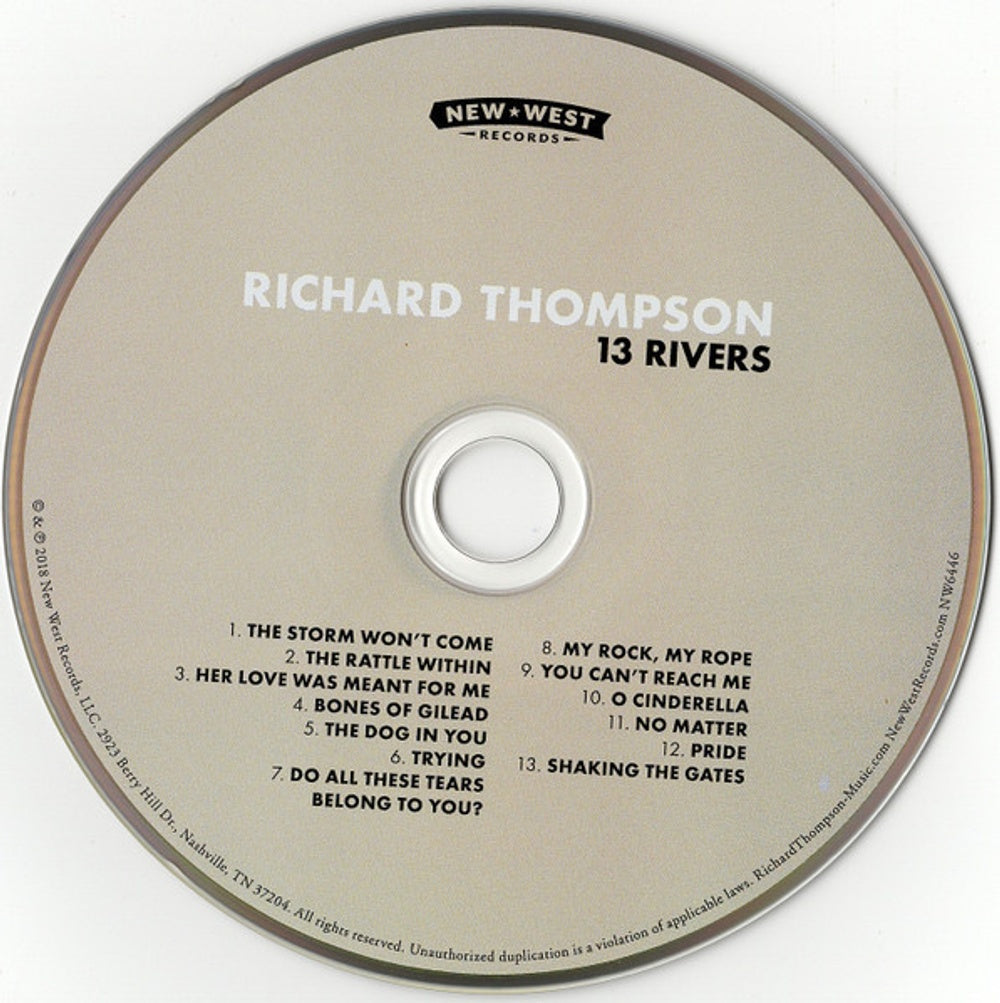 Label Disc: Richard Thompson – 13 Rivers CD | Relix