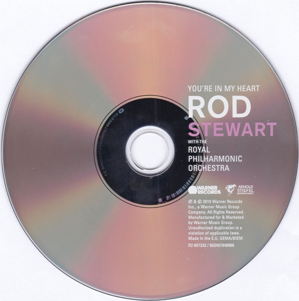Label Disc: Rod Stewart – You're In My Heart: Rod Stewart With The Royal Philharmonic Orchestra CD | Relix