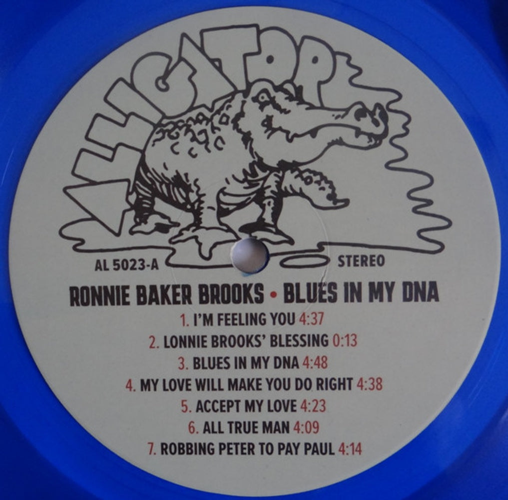Label Disc: Ronnie Baker Brooks – Blues In My DNA (Blue LP Vinyl) Vinyl LP | Relix