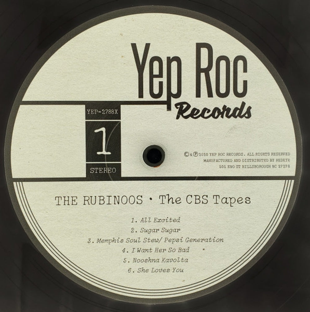 Label Disc: Rubinoos – CBS Tapes (Blk, Colored, Limited Edition, Red, Download Included LP Vinyl) Vinyl LP | Relix
