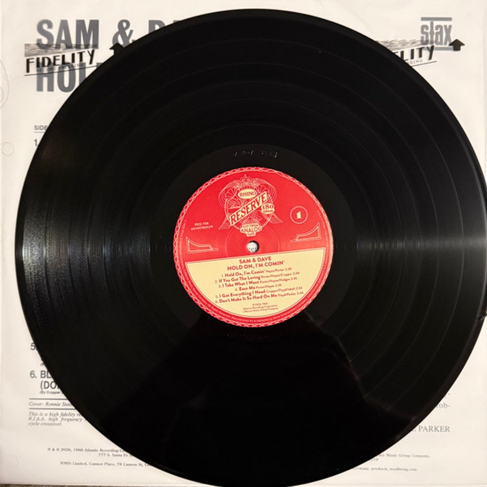 Label Disc: Sam & Dave – Hold On I'm Comin' (Rhino Reserve LP Vinyl) Vinyl LP | Relix