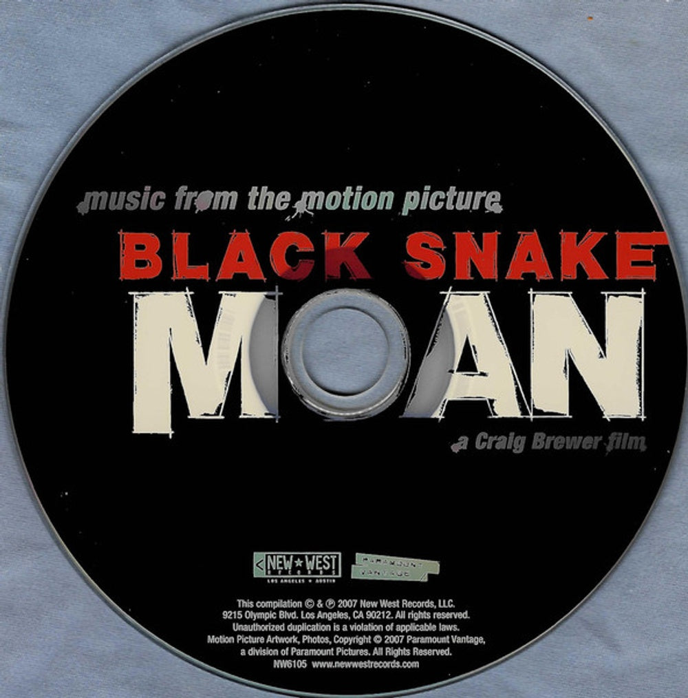 Label Disc: Samuel L. Jackson – Black Snake Moan (Music From the Motion Picture CD) CD | Relix
