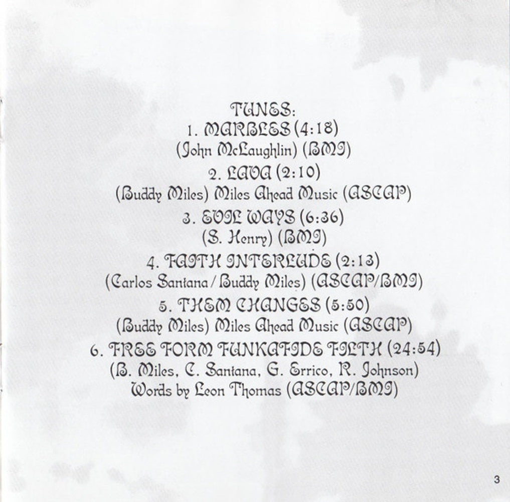 Label Disc: Santana/Carlos Santana – Live CD | Relix