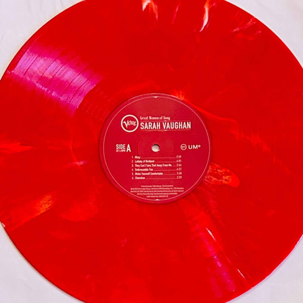 Label Disc: Sarah Vaughan – Great Women Of Song: Sarah Vaughan Vinyl LP | Relix