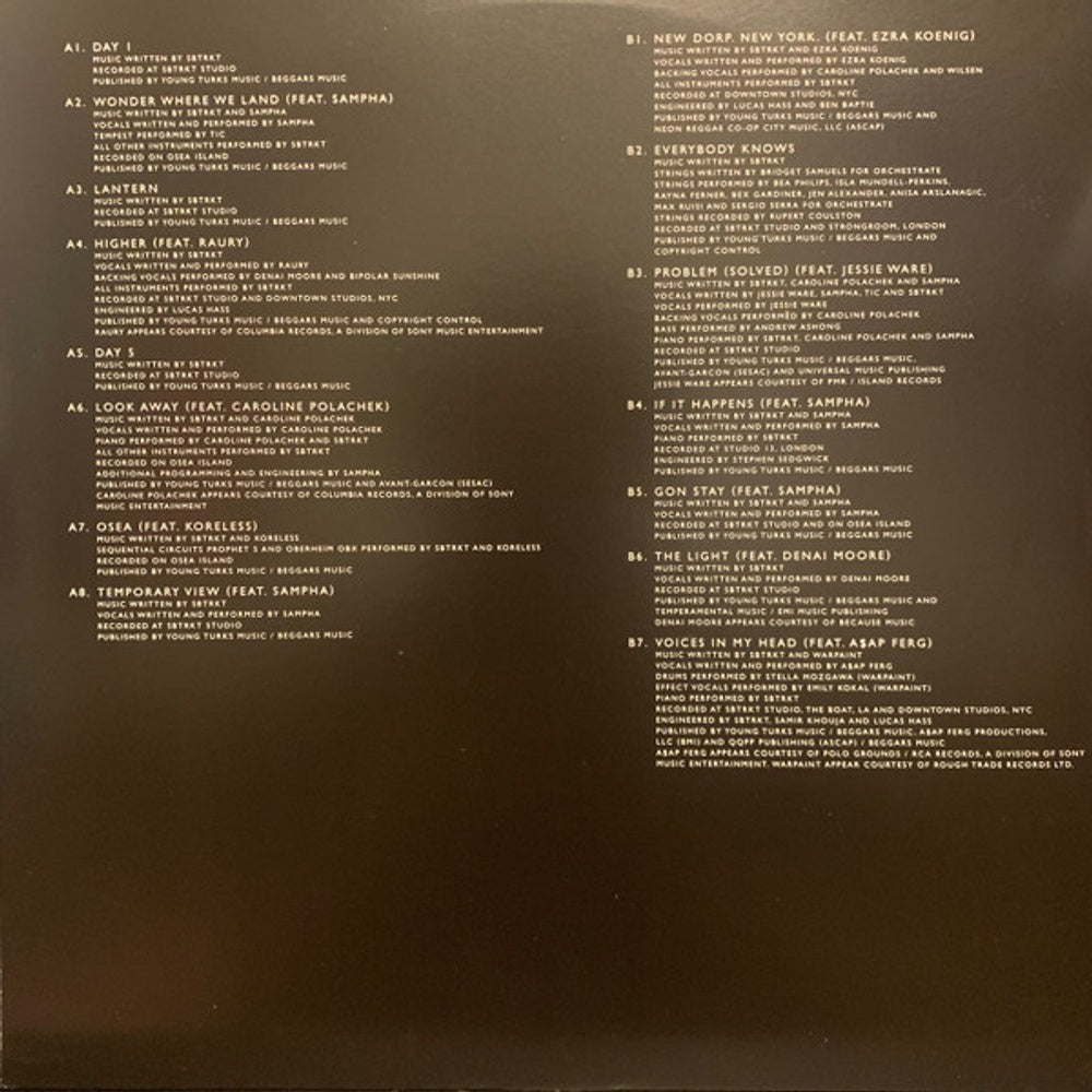 Label Disc: SBTRKT – Wonder Where We Land Vinyl LP | Relix