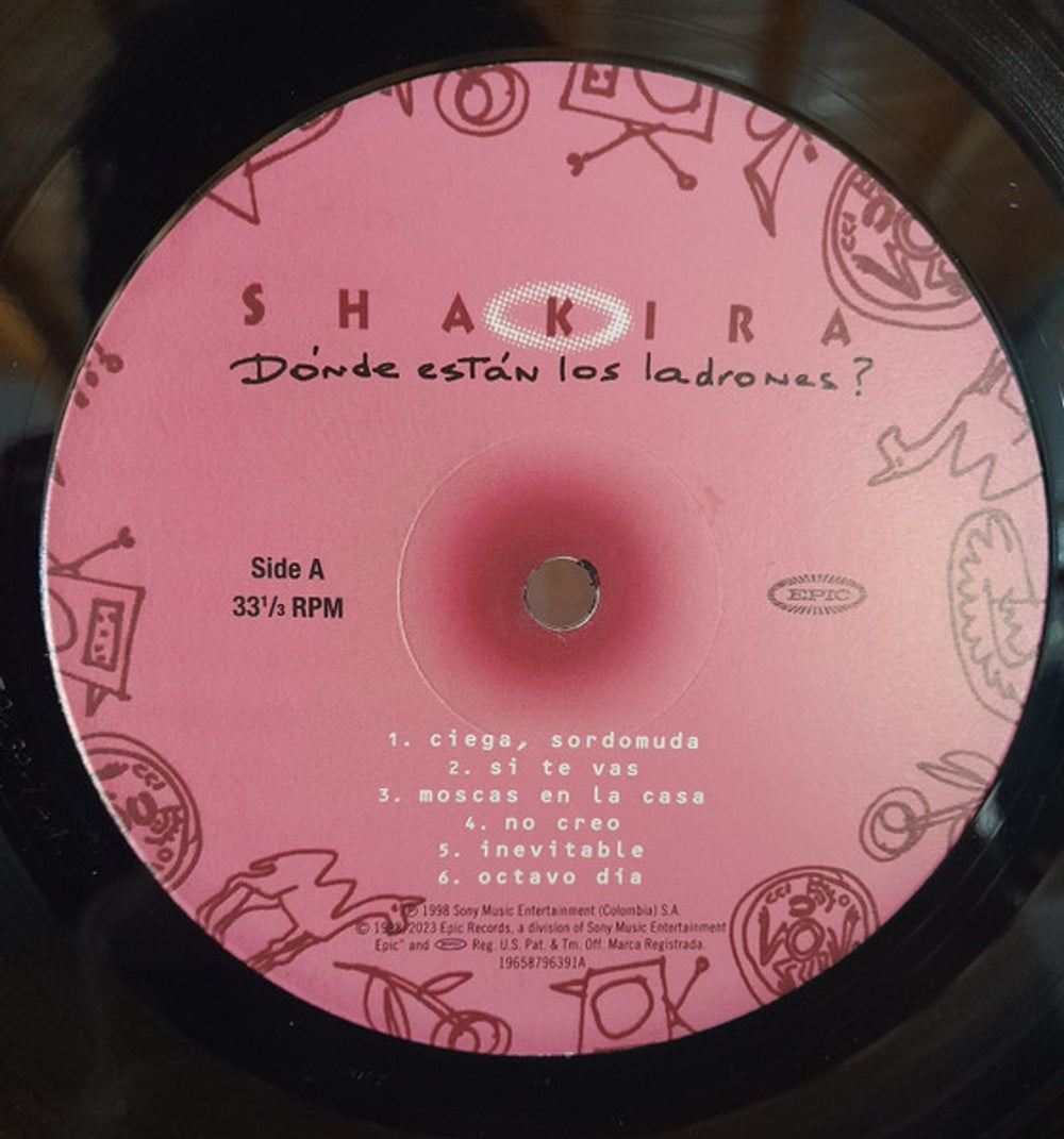 Label Disc: Shakira – Donde Estan Los Ladrones Vinyl LP | Relix