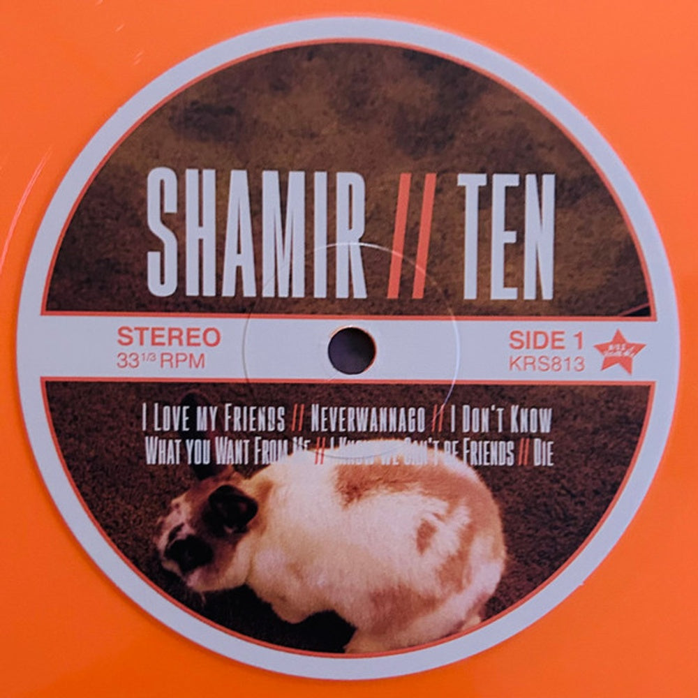 Label Disc: Shamir – Ten (Colored, Org, Post, Stic, Auto LP Vinyl) Vinyl LP | Relix