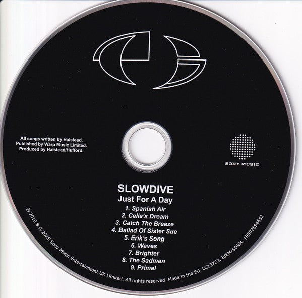 Label Disc: Slowdive – Just For A Day CD | Relix