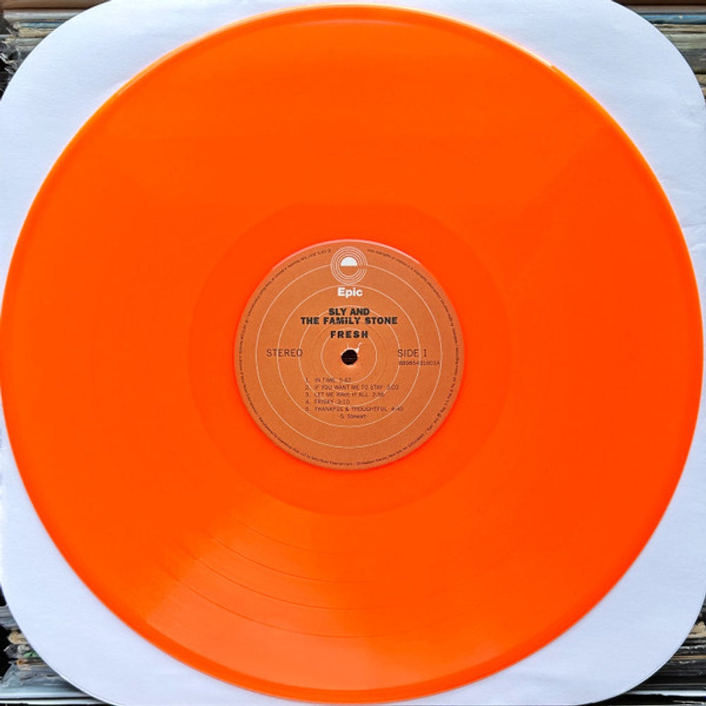 Label Disc: Sly & The Family Stone – Fresh (RSD Essential Neon Orange LP Vinyl) Vinyl LP | Relix