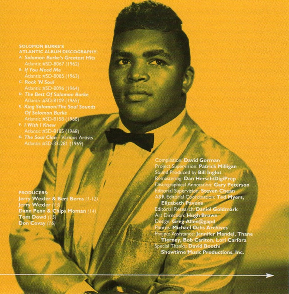 Label Disc: Solomon Burke – The Very Best Of Solomon Burke CD | Relix