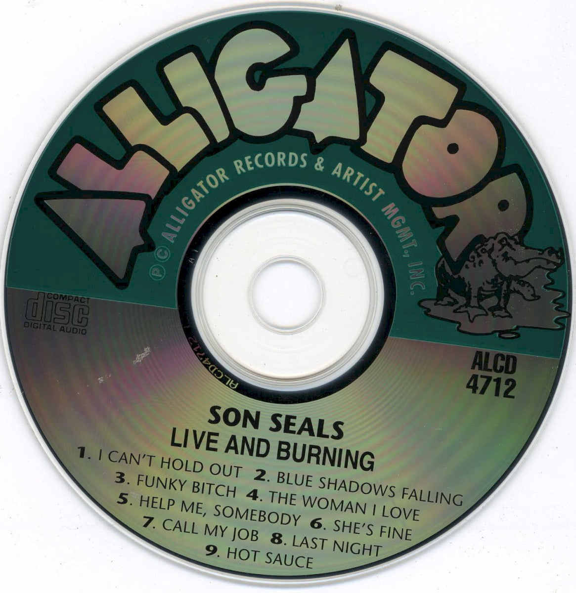 Label Disc: Son Seals – Live & Burning CD | Relix