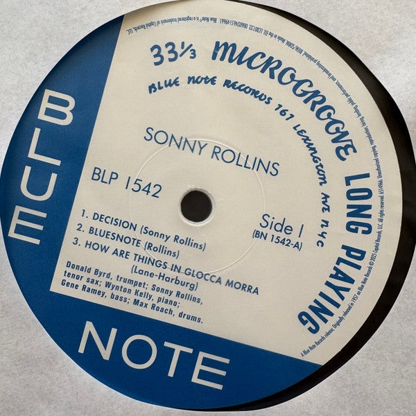 Label Disc: Sonny Rollins – Volume 1 (Blue Note Classic Vinyl Edition, 180 Gram) Vinyl LP | Relix