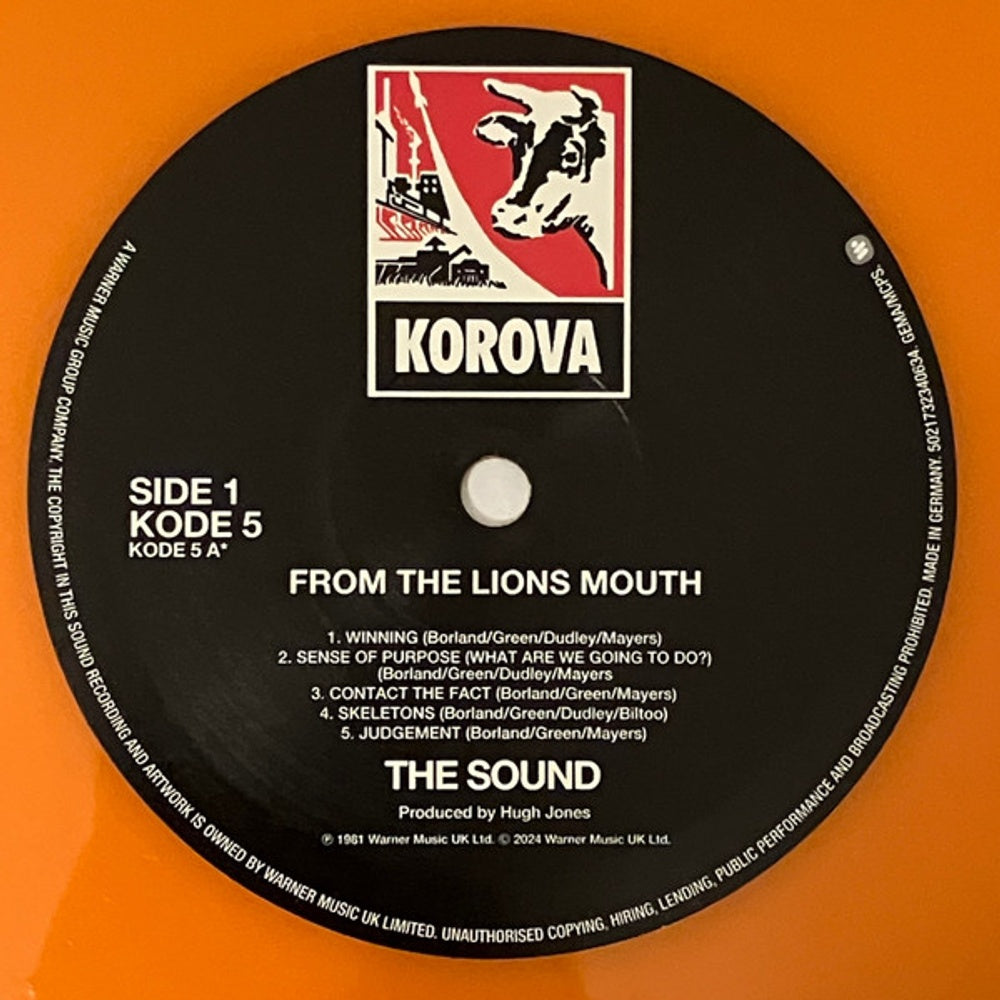 Label Disc: Sound – From The Lions Mouth (Uk LP Vinyl) Vinyl LP | Relix
