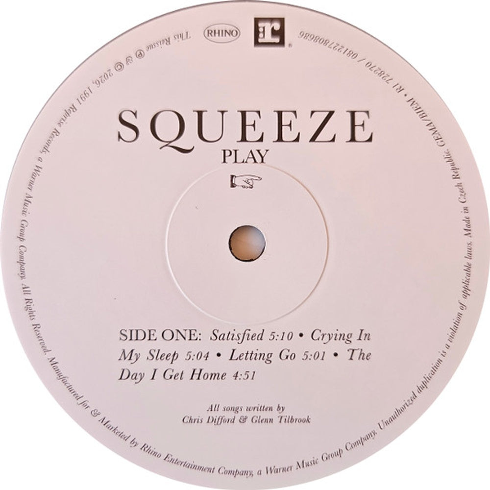 Label Disc: Squeeze – Play (Syeor26, Limited Edition LP Vinyl) Vinyl LP | Relix