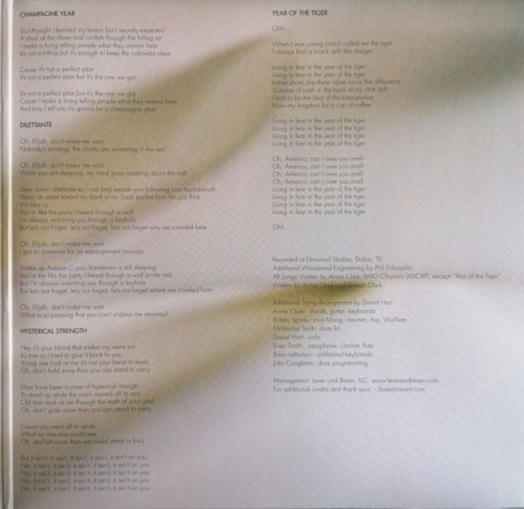 Label Disc: St. Vincent – Strange Mercy Vinyl LP | Relix
