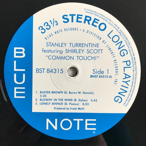 Label Disc: Stanley Turrentine – Common Touch (Blue Note Classic Vinyl Series) Vinyl LP | Relix