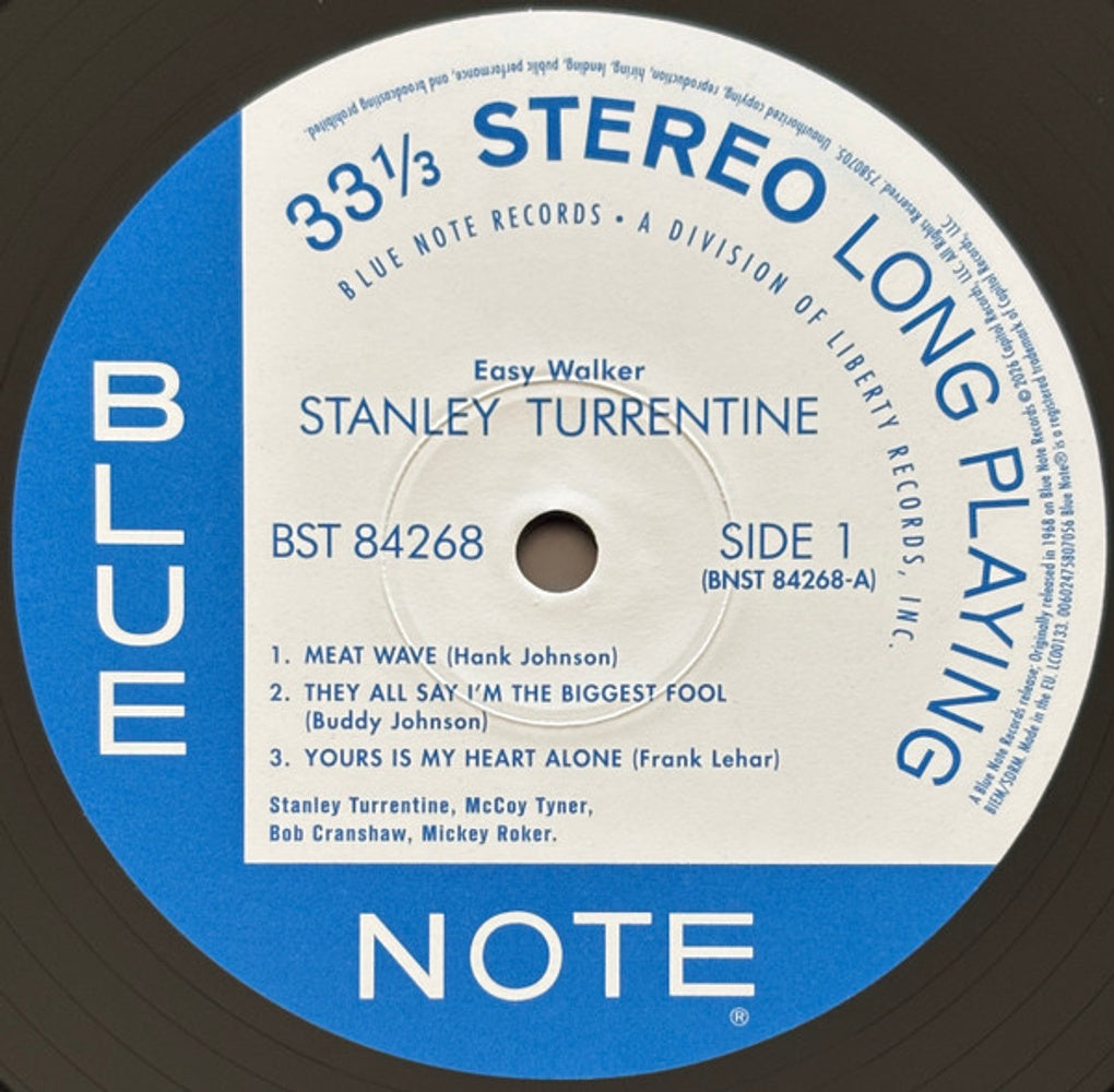 Label Disc: Stanley Turrentine – Easy Walker (Blue Note Classic Vinyl Edition) Vinyl LP | Relix