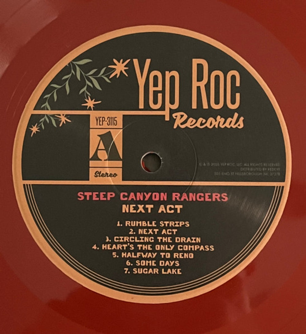 Label Disc: Steep Canyon Rangers – Next Act (Maroon LP Vinyl) Vinyl LP | Relix
