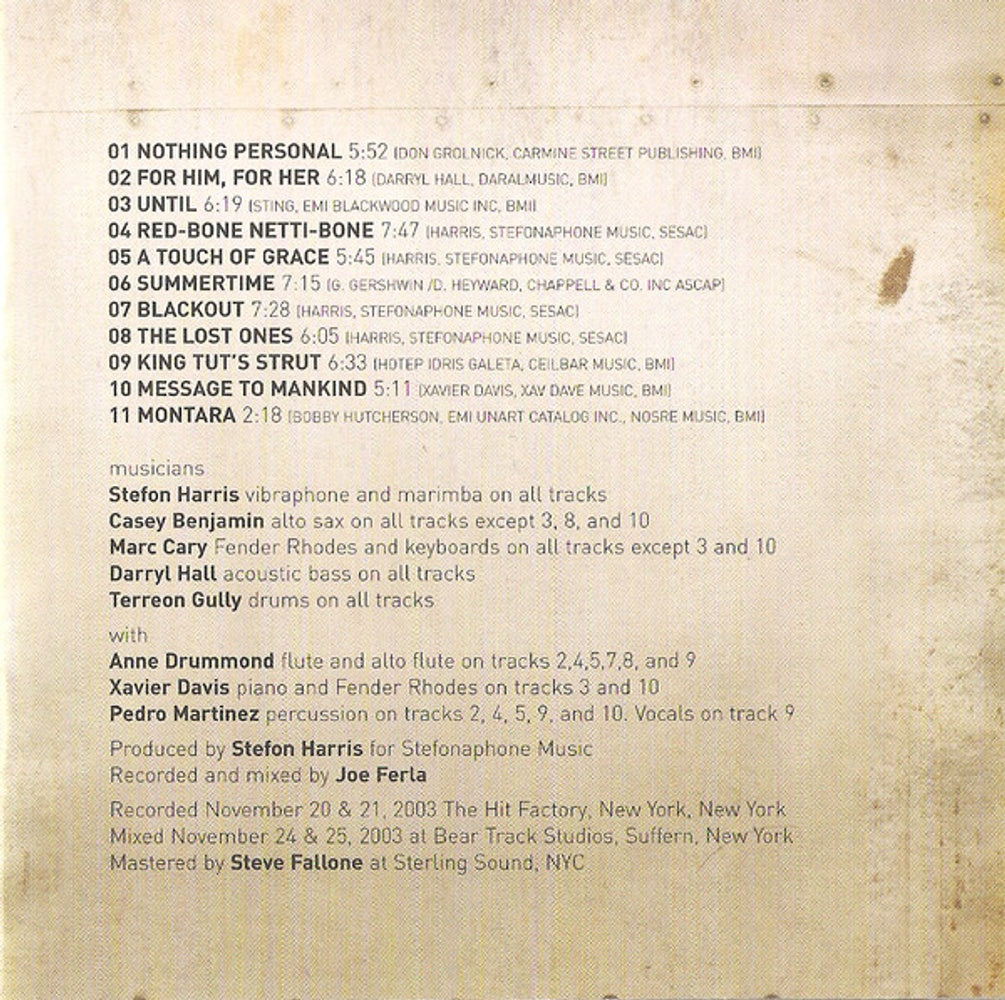 Label Disc: Stefon Harris – Evolution CD | Relix