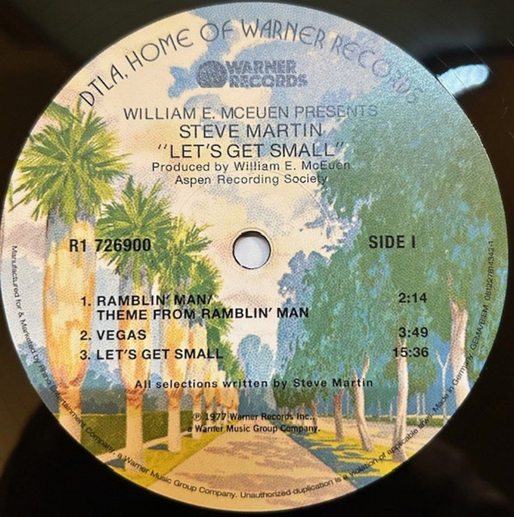 Label Disc: Steve Martin – Let's Get Small (Syeor26 LP Vinyl) Vinyl LP | Relix