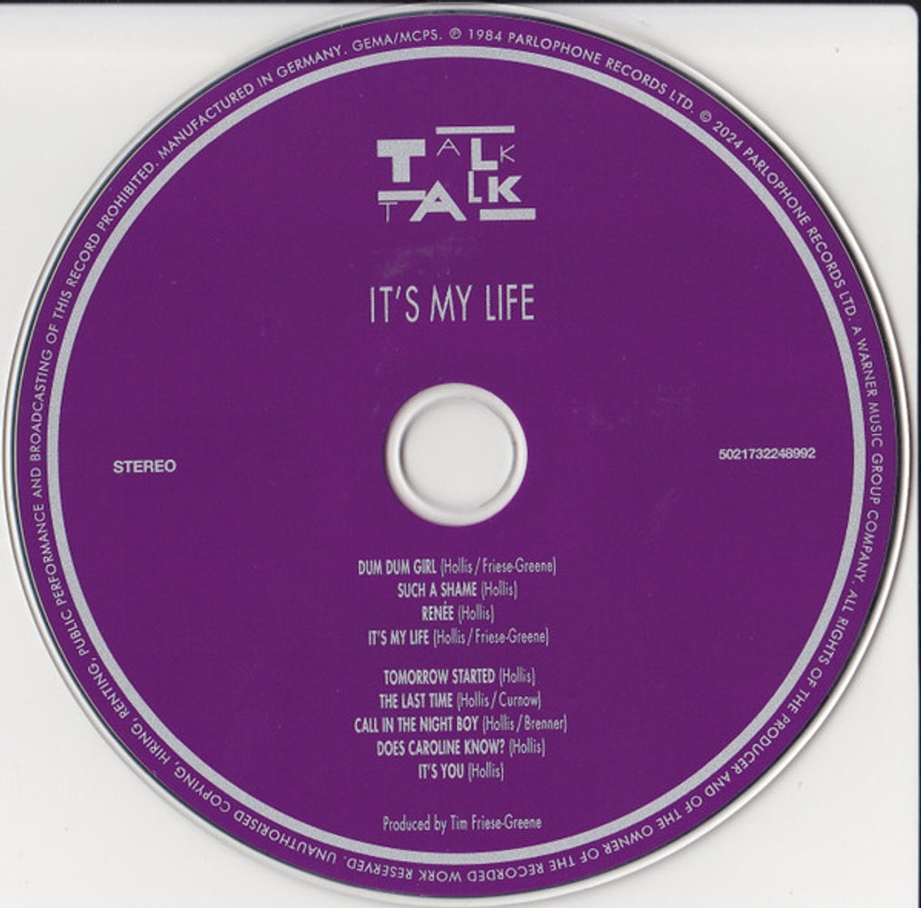 Label Disc: Talk Talk – It's My Life (1997 Remaster, Remastered CD) CD | Relix