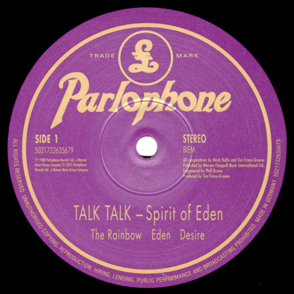 Label Disc: Talk Talk – Spirit Of Eden (Half-Speed Master LP Vinyl) Vinyl LP | Relix