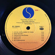 Label Disc: Talking Heads – Talking Heads: 77 Vinyl LP | Relix