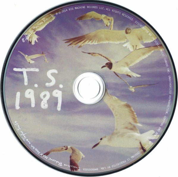 Label Disc: Taylor Swift – 1989 (CD) CD | Relix