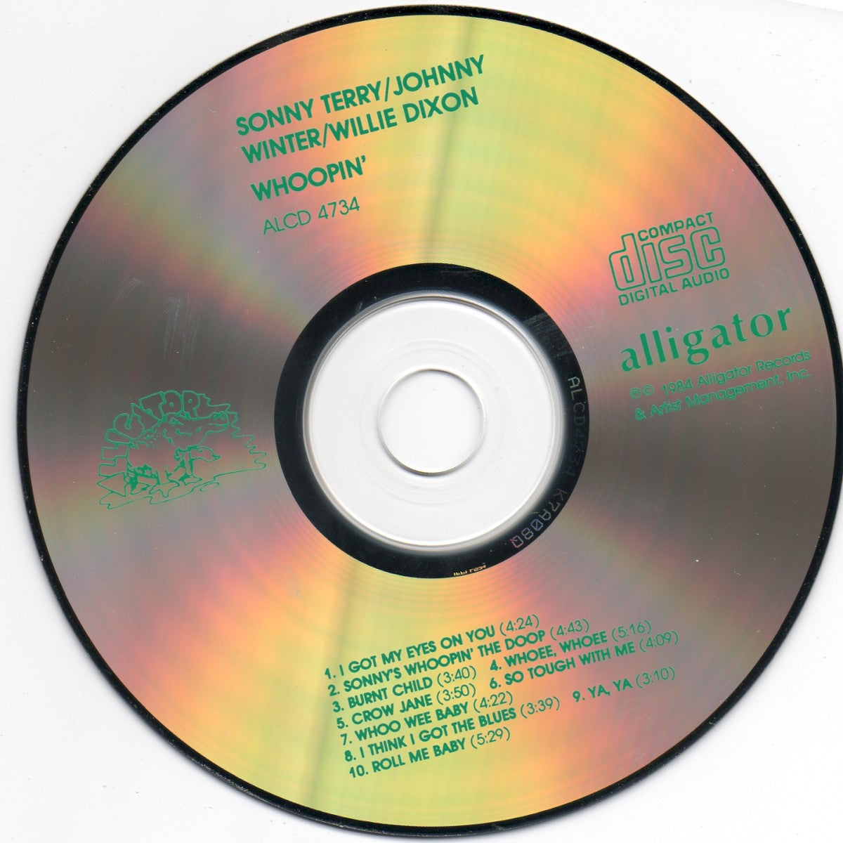 Label Disc: Terry/Winter/Dixon – Whoopin CD | Relix