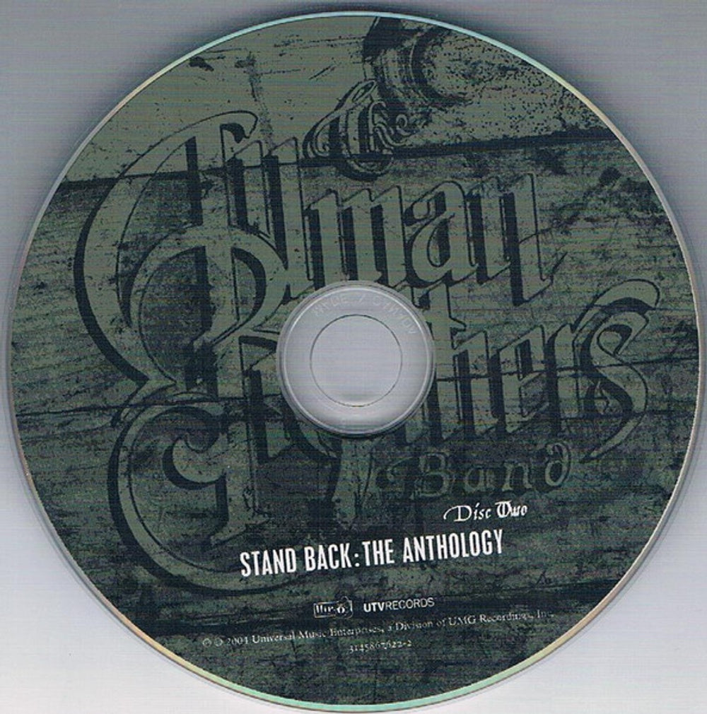 Label Disc: The Allman Brothers Band – Stand Back: Anthology (2-CD) CD | Relix