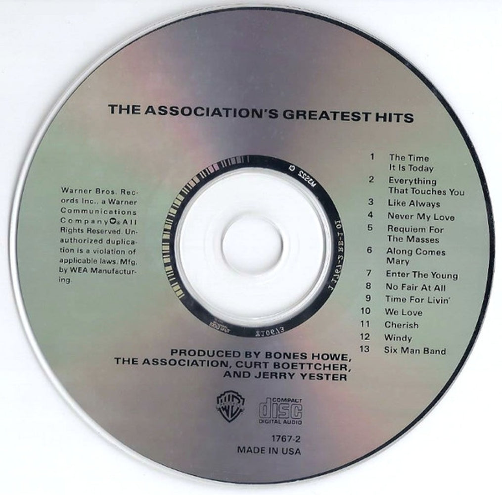 Label Disc: The Association – Greatest Hits CD | Relix