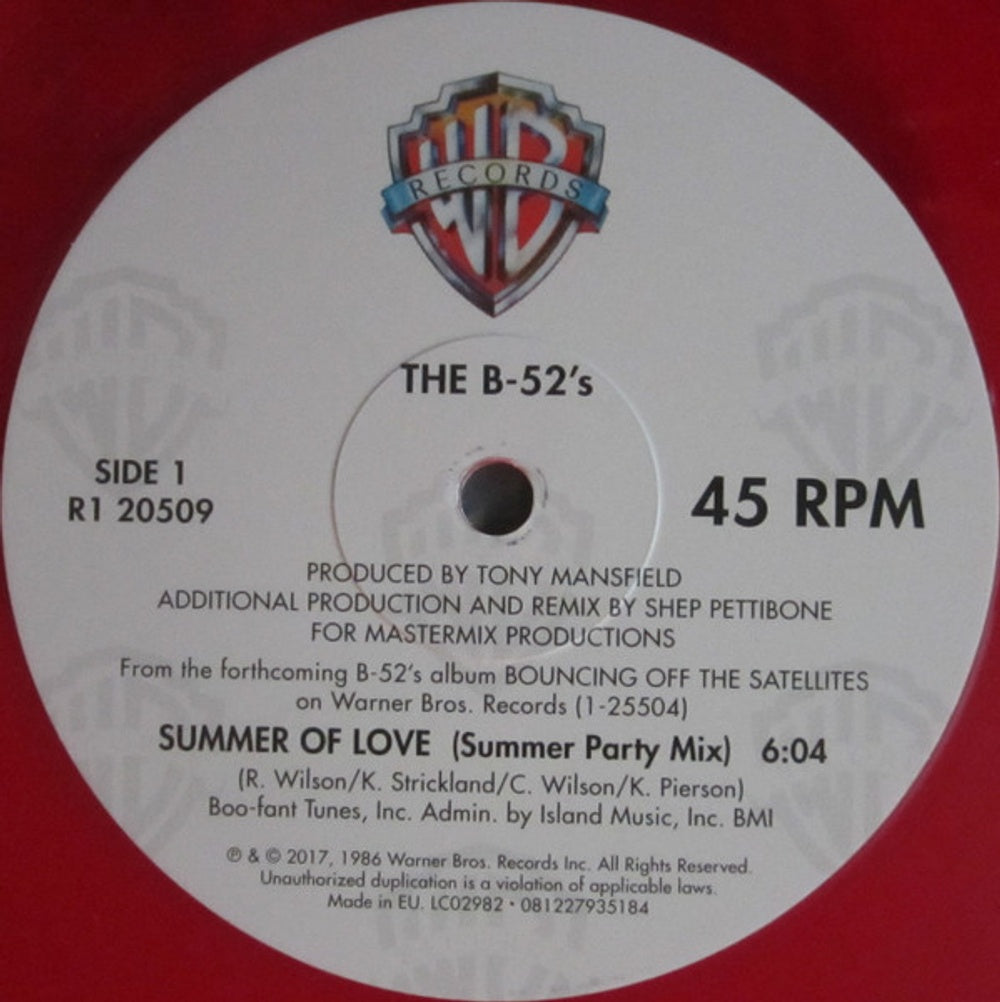 Label Disc: The B-52's – Summer Of Love (Vinyl Single, Summer Of Love Exclusive 12" Vinyl) Vinyl LP | Relix