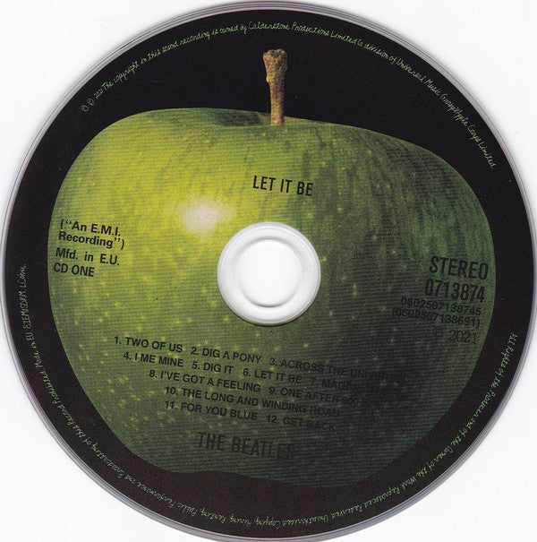 Label Disc: The Beatles – Let It Be: Special Edition (Limited Edition Super Deluxe 5CD/Blu-ray Audio Box Set) CD | Relix