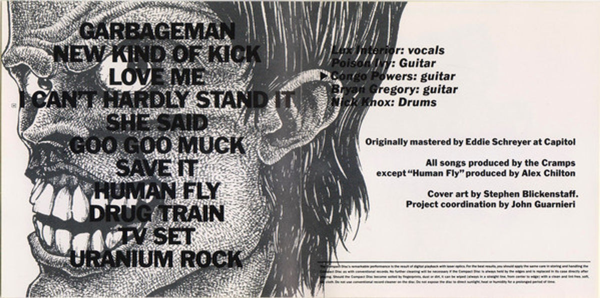 Label Disc: The Cramps – Bad Music for Bad People (CD) CD | Relix